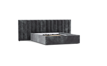Load image into Gallery viewer, Ara Bed - King - Upholstered - Cobblestone - Storage
