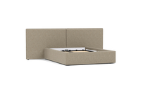 Load image into Gallery viewer, Ara Bed - Full - Upholstered - Flax Haven - Storage
