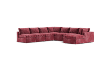 Load image into Gallery viewer, Ciello - Sectional - Bordeaux - Regular Backrest
