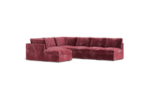 Load image into Gallery viewer, Ciello XL - Sectional - Bordeaux - High Angled
