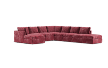 Load image into Gallery viewer, Ciello XL - Sectional - Bordeaux - High Angled
