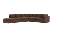 Load image into Gallery viewer, Ciello XL - Sectional - Chocolate - High Angled
