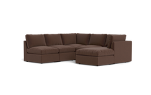 Load image into Gallery viewer, Ciello XL - Sectional - Chocolate - High Angled
