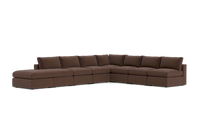 Load image into Gallery viewer, Ciello XL - Sectional - Chocolate - Regular Backrest
