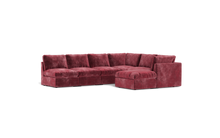 Load image into Gallery viewer, Ciello XL - Sectional - Bordeaux - High Angled
