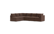 Load image into Gallery viewer, Ciello XL - Sectional - Chocolate - High Angled
