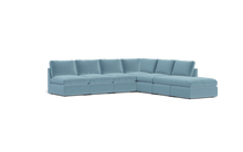 Load image into Gallery viewer, Ciello - Sectional - Aqua - High Angled
