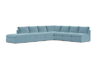 Load image into Gallery viewer, Ciello - Sectional - Aqua - High Angled
