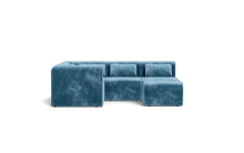 Load image into Gallery viewer, Atmosphere Sleeper Sofa &amp; Sectional - Rounded Backrest - Harbour Blue

