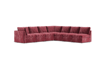 Load image into Gallery viewer, Ciello - Sectional - Bordeaux - High Angled

