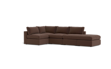 Load image into Gallery viewer, Ciello XL - Sectional - Chocolate - Regular Backrest
