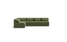 Load image into Gallery viewer, Atmosphere Sleeper Sofa &amp; Sectional - Rounded Backrest - Cypress Green
