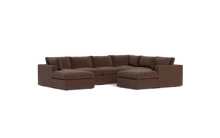 Load image into Gallery viewer, Ciello XL - Sectional - Chocolate - Regular Backrest
