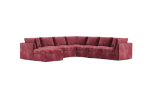 Load image into Gallery viewer, Ciello XL - Sectional - Bordeaux - High Angled
