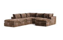 Load image into Gallery viewer, Ciello XL - Sectional - Espresso - Regular Backrest

