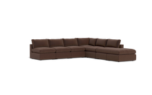Load image into Gallery viewer, Ciello XL - Sectional - Chocolate - Regular Backrest
