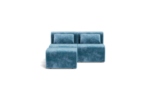 Load image into Gallery viewer, Atmosphere Sleeper Sofa &amp; Sectional - Rounded Backrest - Harbour Blue
