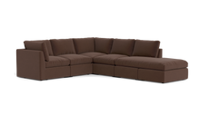 Load image into Gallery viewer, Ciello - Sectional - Chocolate - High Angled
