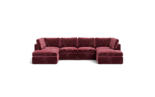 Load image into Gallery viewer, Ciello XL - Sectional - Bordeaux - High Angled
