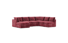 Load image into Gallery viewer, Ciello XL - Sectional - Bordeaux - High Angled
