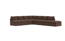 Load image into Gallery viewer, Ciello - Sectional - Chocolate - High Angled
