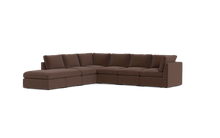 Load image into Gallery viewer, Ciello - Sectional - Chocolate - High Angled
