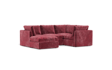 Load image into Gallery viewer, Ciello XL - Sectional - Bordeaux - High Angled
