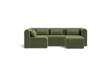 Load image into Gallery viewer, Atmosphere Sleeper Sofa &amp; Sectional - Rounded Backrest - Cypress Green
