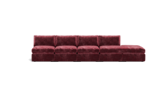 Load image into Gallery viewer, Ciello XL - Sofa - Bordeaux - Regular Backrest
