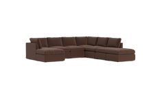 Load image into Gallery viewer, Ciello - Sectional - Chocolate - High Angled
