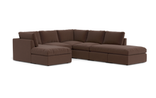 Load image into Gallery viewer, Ciello XL - Sectional - Chocolate - High Angled
