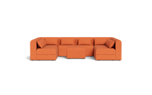 Load image into Gallery viewer, Atmosphere Sleeper Sofa &amp; Sectional - Rounded Backrest - Tangerine
