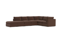 Load image into Gallery viewer, Ciello - Sectional - Chocolate - High Angled
