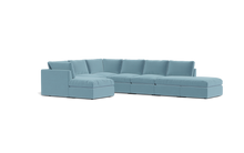 Load image into Gallery viewer, Ciello - Sectional - Aqua - High Angled

