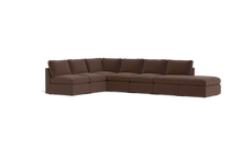 Load image into Gallery viewer, Ciello - Sectional - Chocolate - High Angled
