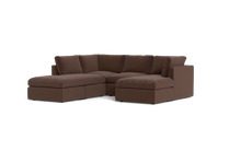 Load image into Gallery viewer, Ciello XL - Sectional - Chocolate - High Angled

