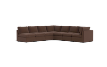 Load image into Gallery viewer, Ciello - Sectional - Chocolate - High Angled
