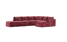 Load image into Gallery viewer, Ciello XL - Sectional - Bordeaux - High Angled
