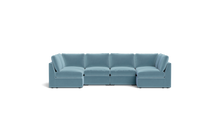 Load image into Gallery viewer, Ciello - Sectional - Aqua - High Angled
