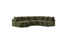 Load image into Gallery viewer, Ciello XL - Sectional - Sage - High Angled

