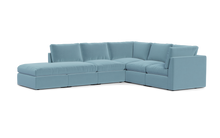 Load image into Gallery viewer, Ciello - Sectional - Aqua - High Angled

