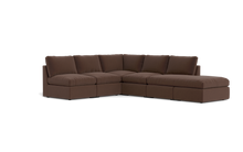 Load image into Gallery viewer, Ciello - Sectional - Chocolate - High Angled

