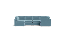 Load image into Gallery viewer, Ciello - Sectional - Aqua - High Angled

