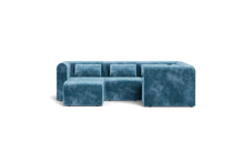 Load image into Gallery viewer, Atmosphere Sleeper Sofa &amp; Sectional - Rounded Backrest - Harbour Blue
