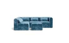 Load image into Gallery viewer, Atmosphere Sleeper Sofa &amp; Sectional - Rounded Backrest - Harbour Blue
