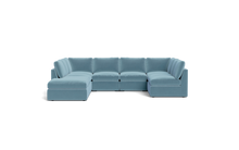 Load image into Gallery viewer, Ciello - Sectional - Aqua - High Angled
