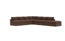 Load image into Gallery viewer, Ciello XL - Sectional - Chocolate - Regular Backrest
