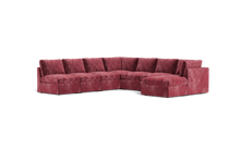 Load image into Gallery viewer, Ciello - Sectional - Bordeaux - High Angled
