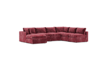 Load image into Gallery viewer, Ciello - Sectional - Bordeaux - Regular Backrest
