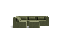 Load image into Gallery viewer, Atmosphere Sleeper Sofa &amp; Sectional - Rounded Backrest - Cypress Green
